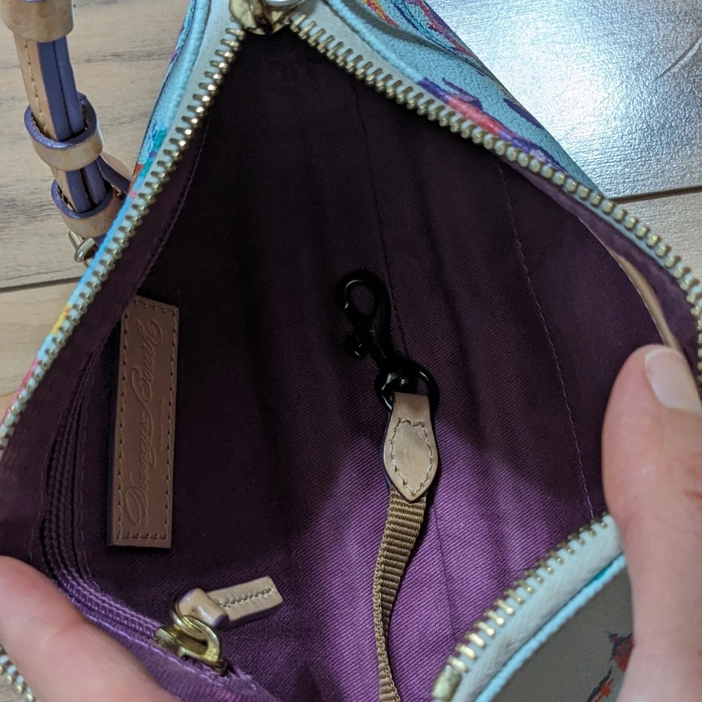 EUC! Dooney &Bourke X Disney Epcot Flower Garden Festival Figment Crossbody Bag - Picture 14 of 16